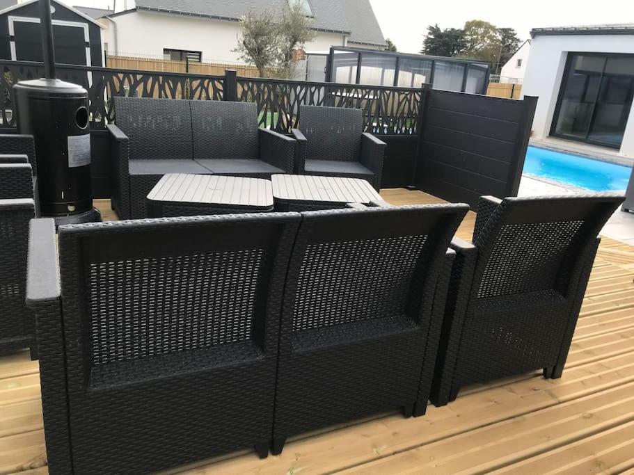 Maison 10 Pers En Bord De Mer Avec Piscine Chauffee Toute L'Annee, Spa Et Hamman Surzur Dış mekan fotoğraf